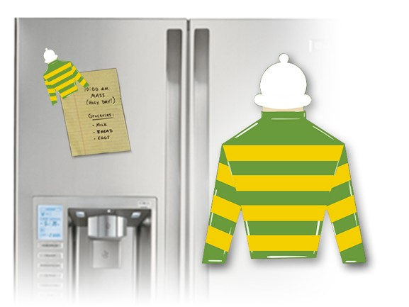 McManus Jockey Silk Helmet Magnet