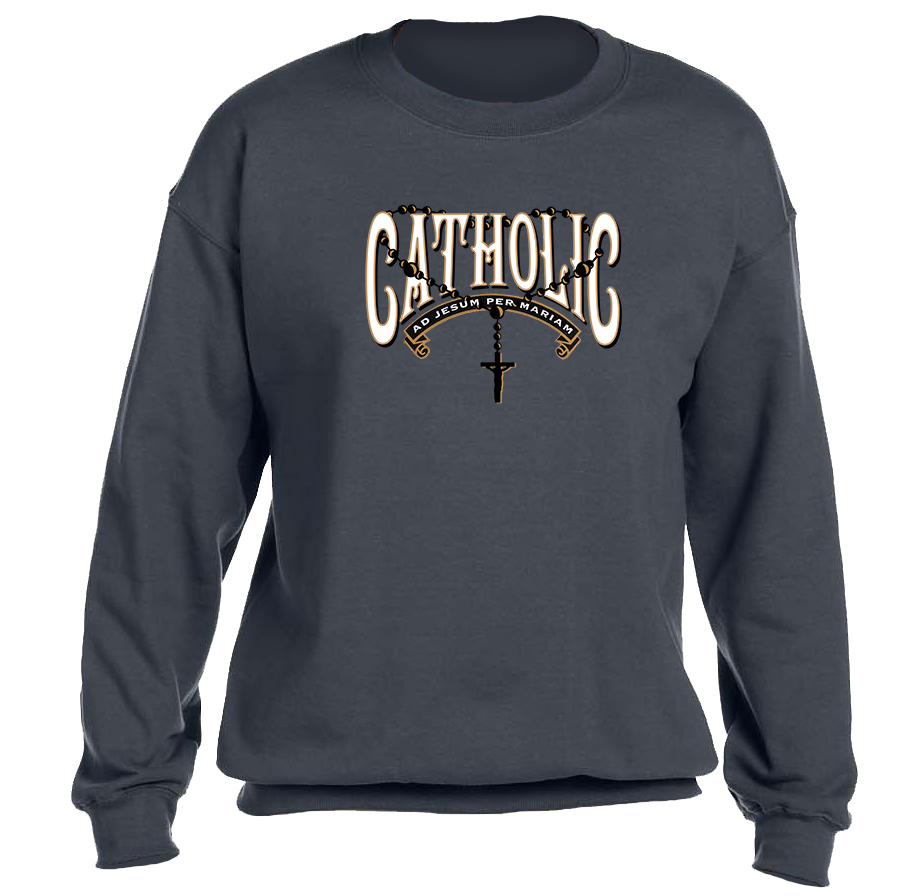 Catholic Rosary Crewneck Sweatshirt