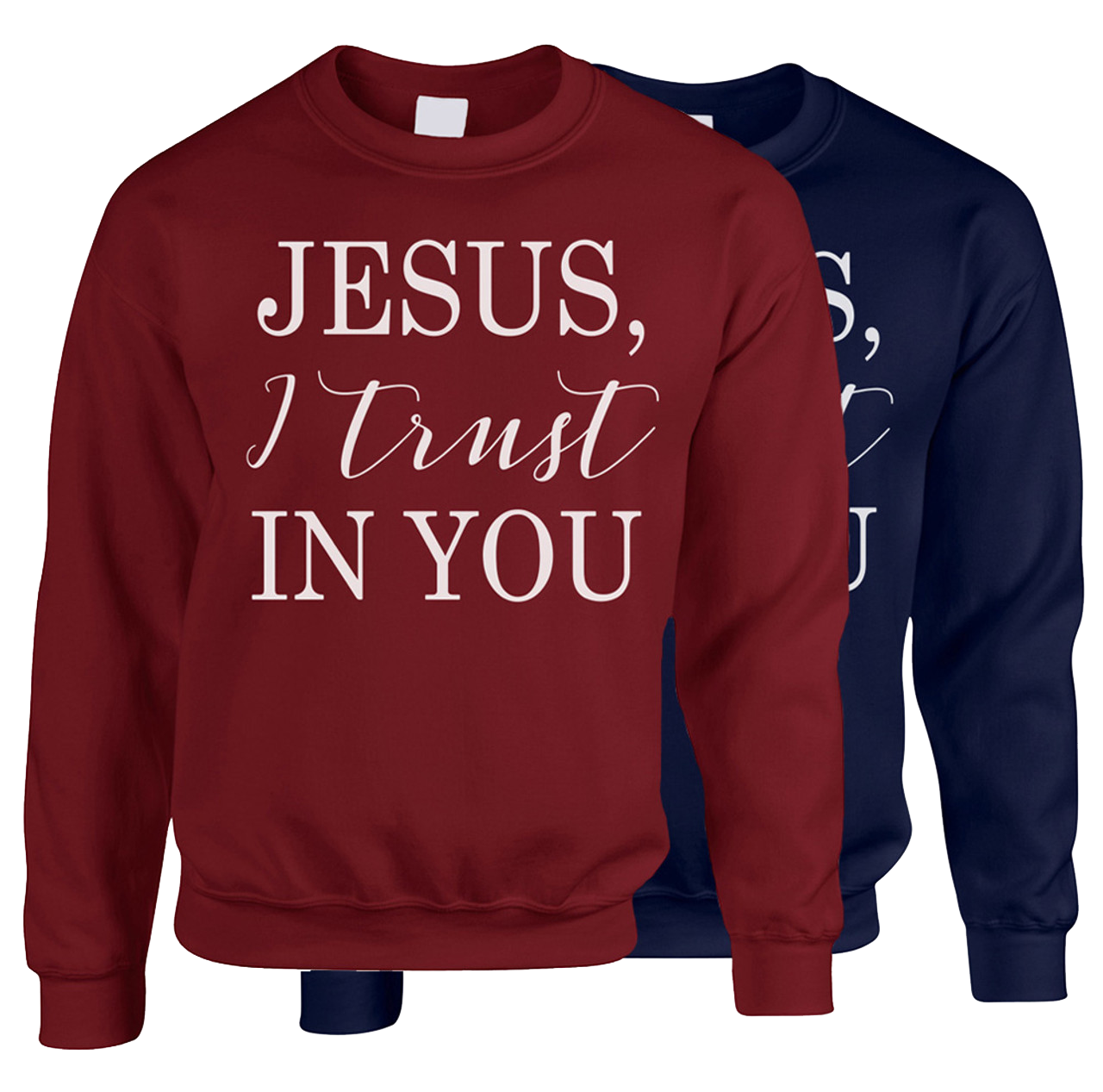 “Jesus, I Trust In You“ Crewneck Sweatshirt