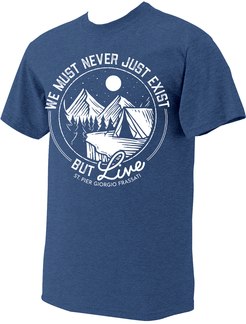 “Live“ Pier Giorgio Heather T-Shirt