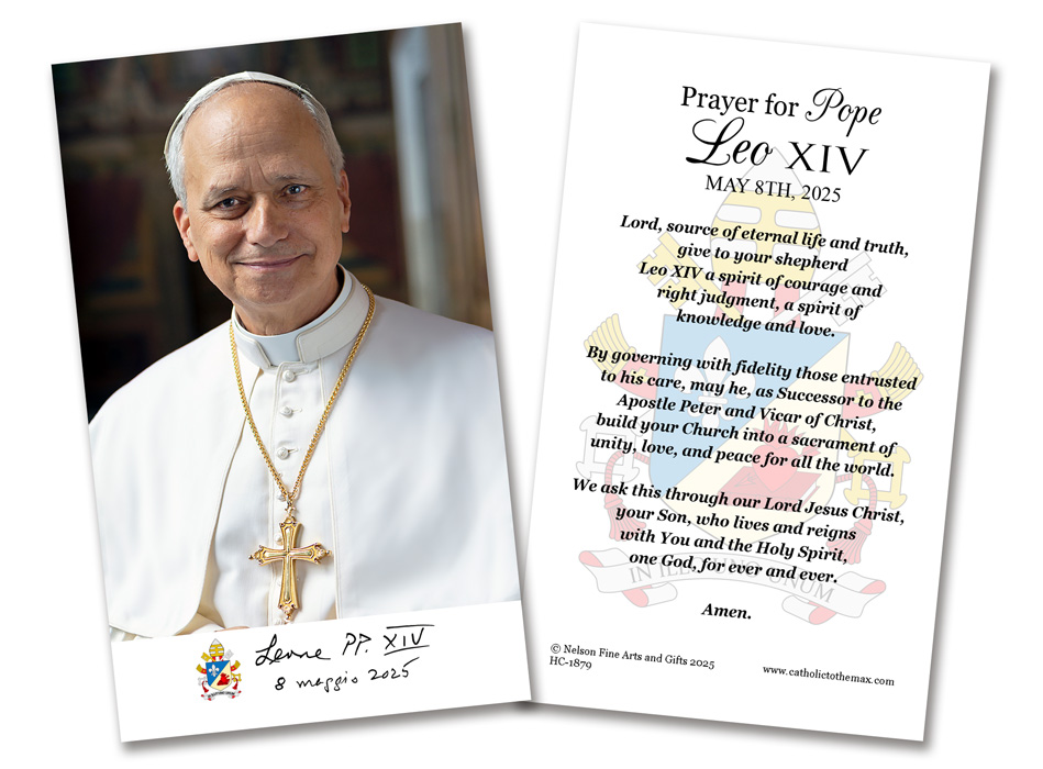 Pope Leo XIV Formal Portrait Holy Cards