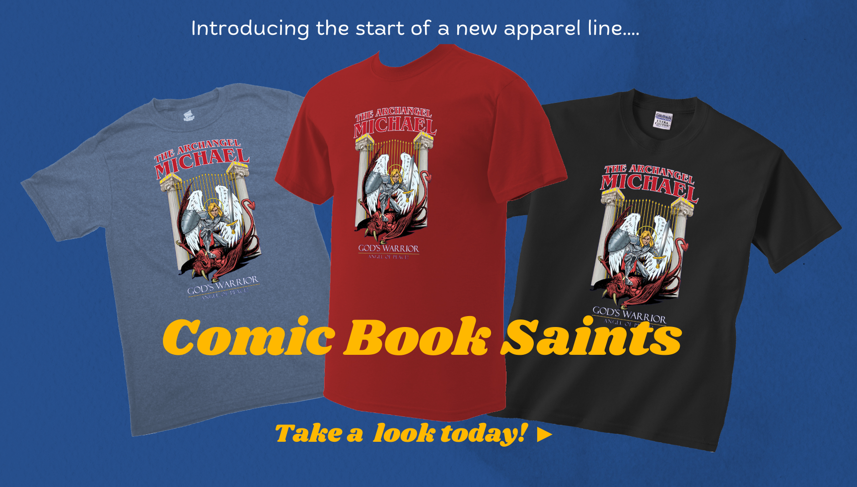 New apparel line: Comic Book Saints!