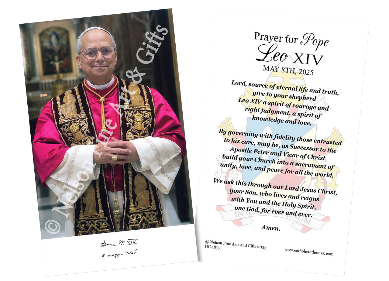 Pope Leo XIV Official Portrait Holy Cards