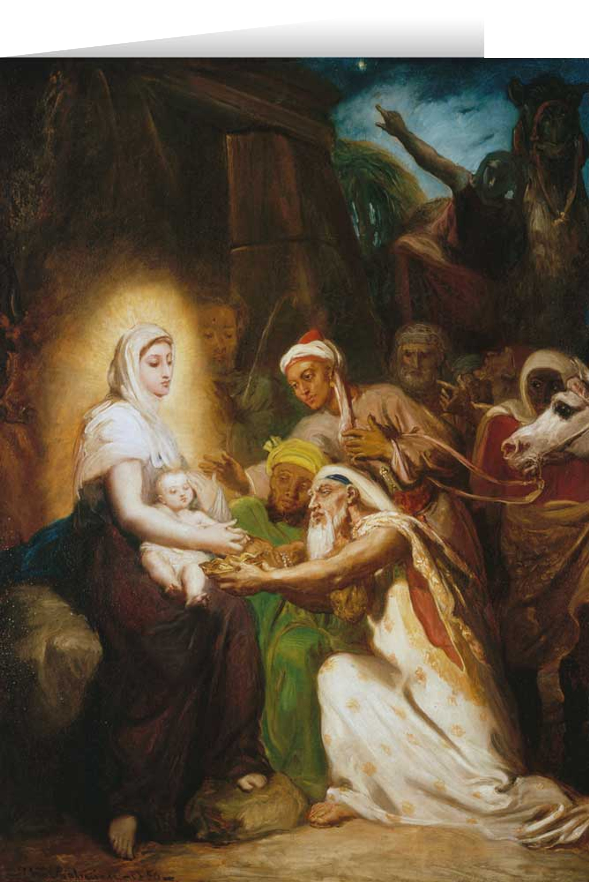 Adoration of the Magi by Theodore Chasseriau Christmas Cards (25 Cards)