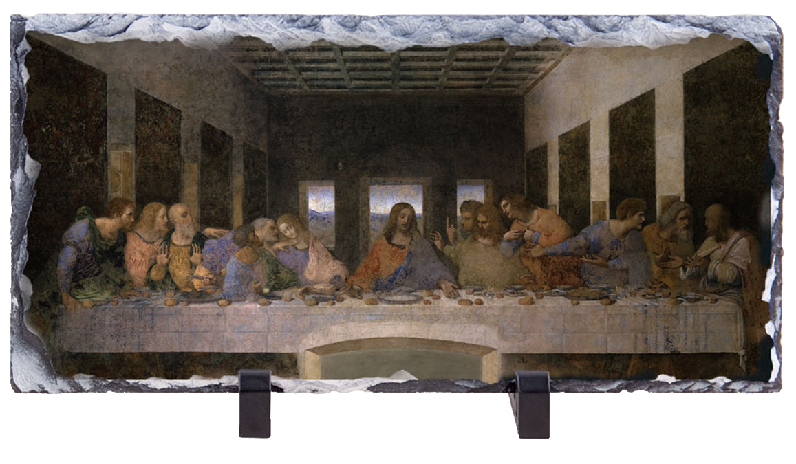 Last Supper by Da Vinci Horizontal Slate Tile