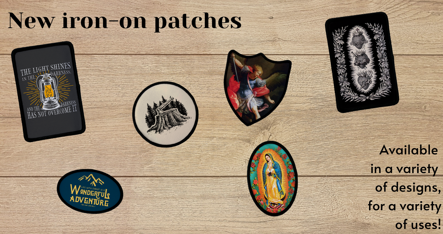 New Iron-on patches