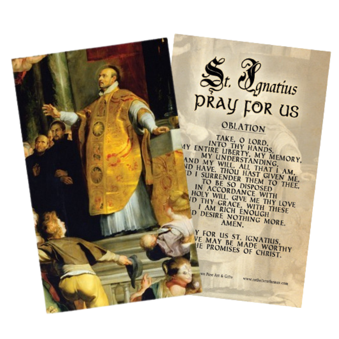 St. Ignatius of Loyola Holy Card