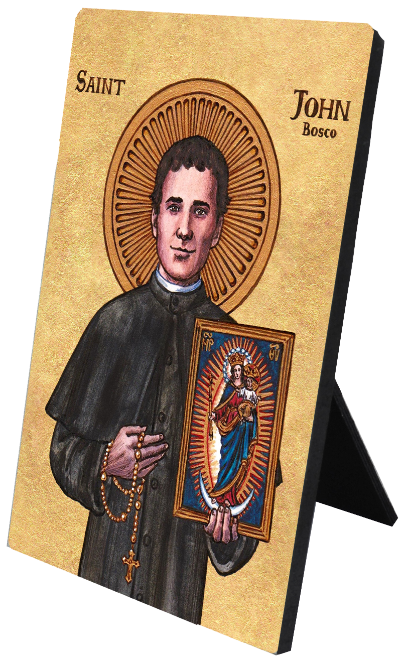 St. John Bosco Desk Plaque