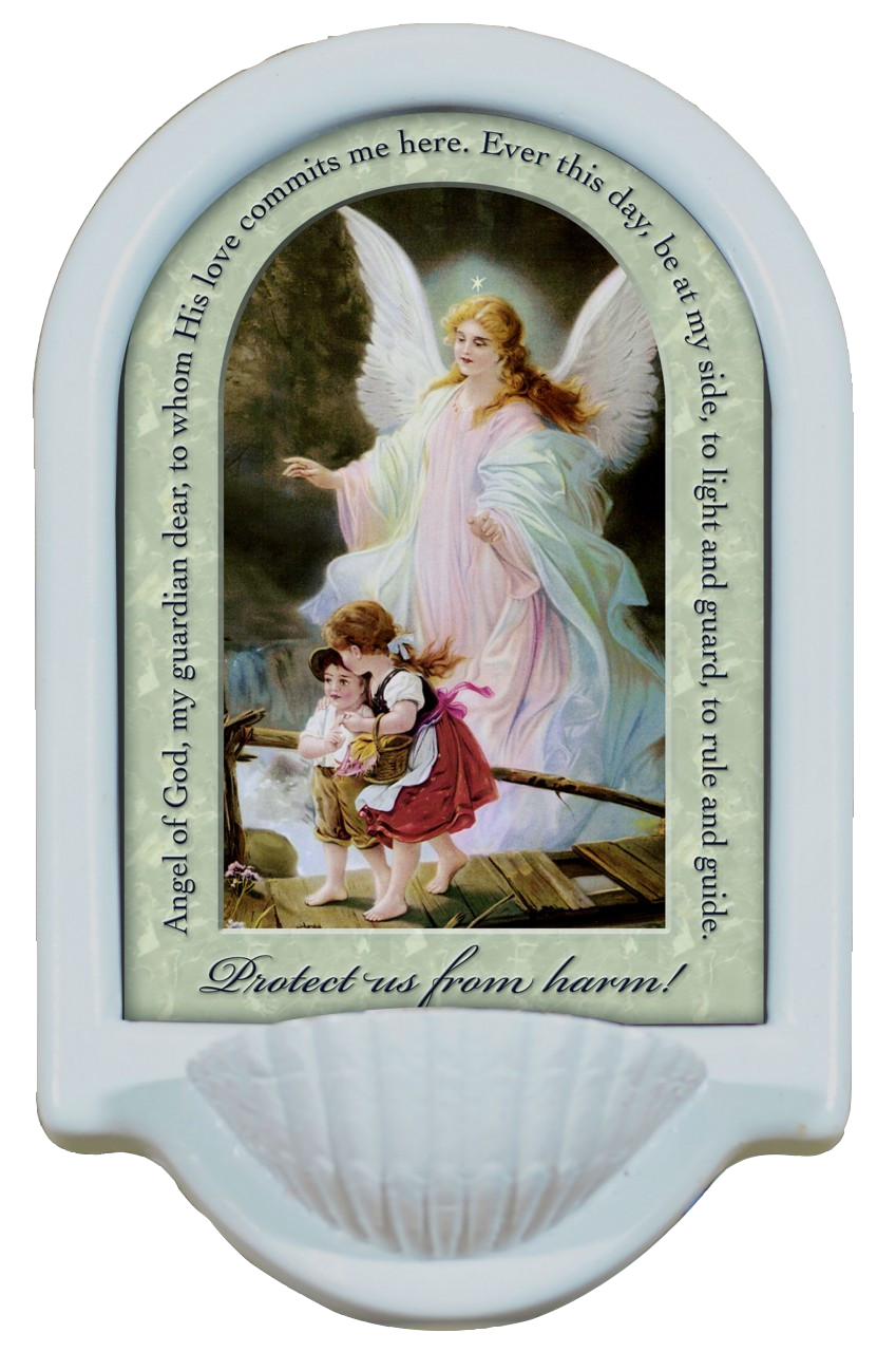 Guardian Angel Prayer Holy Water Font II