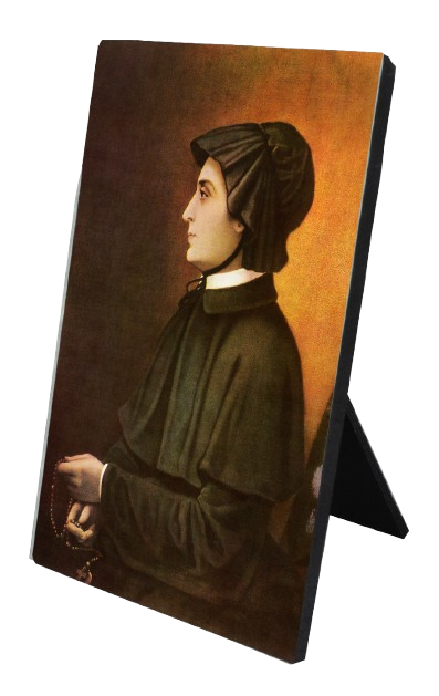Elizabeth Ann Seton Vertical Desk Plaque