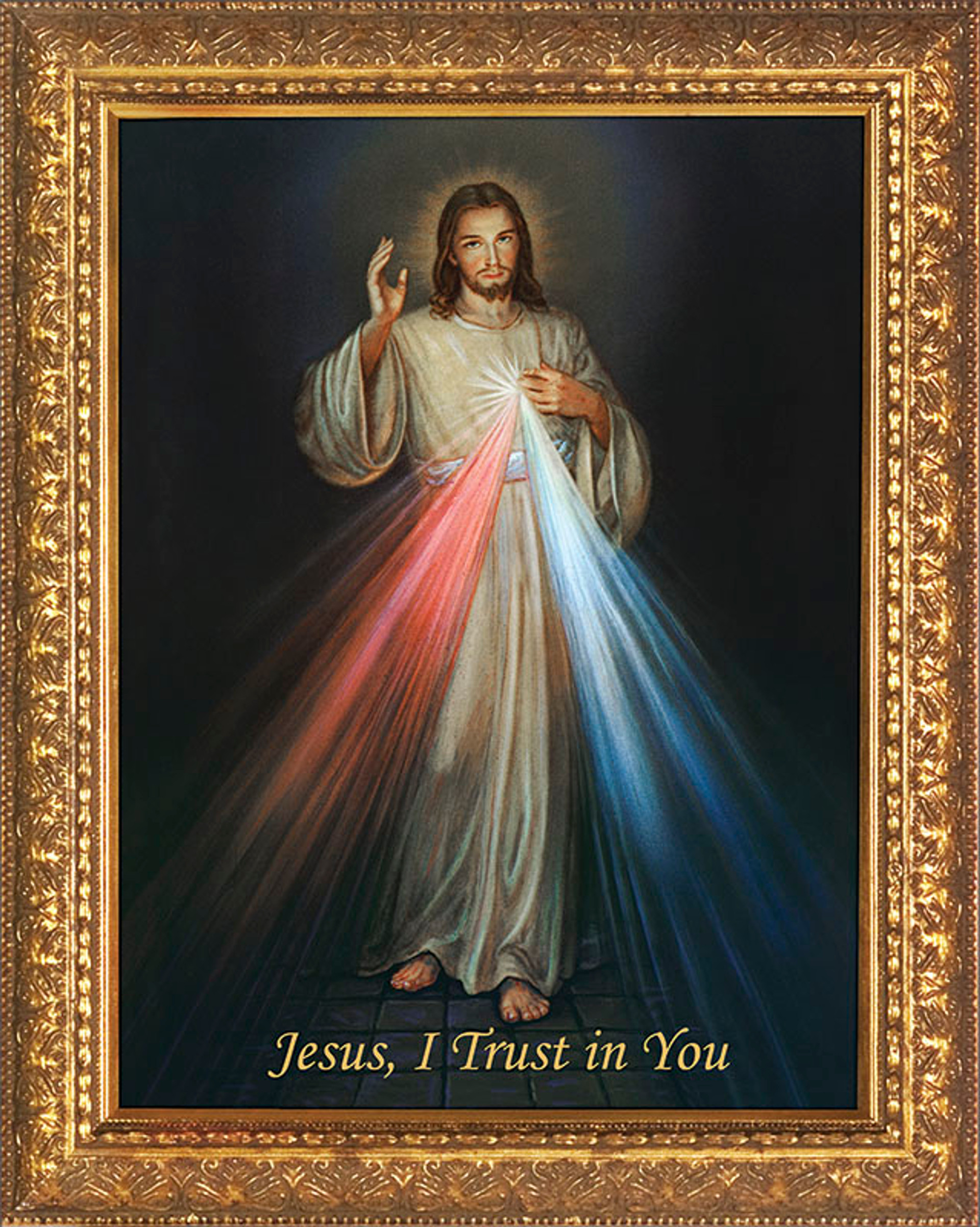 Divine Mercy - Standard Gold Framed Art