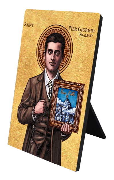 Theophilia Saint Pier Giorgio Frassati Desk Plaque