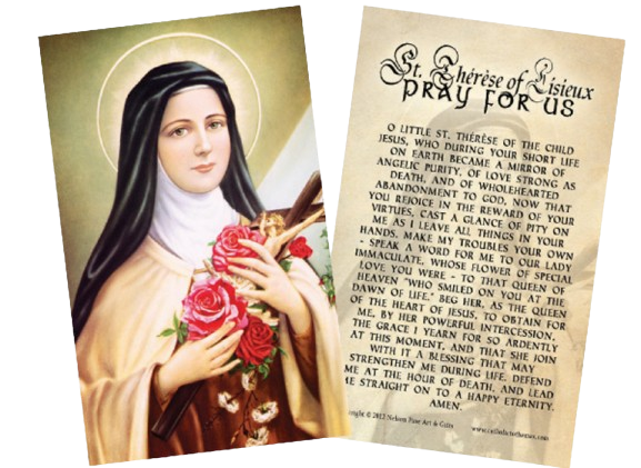 St. Therese of Lisieux Holy Card
