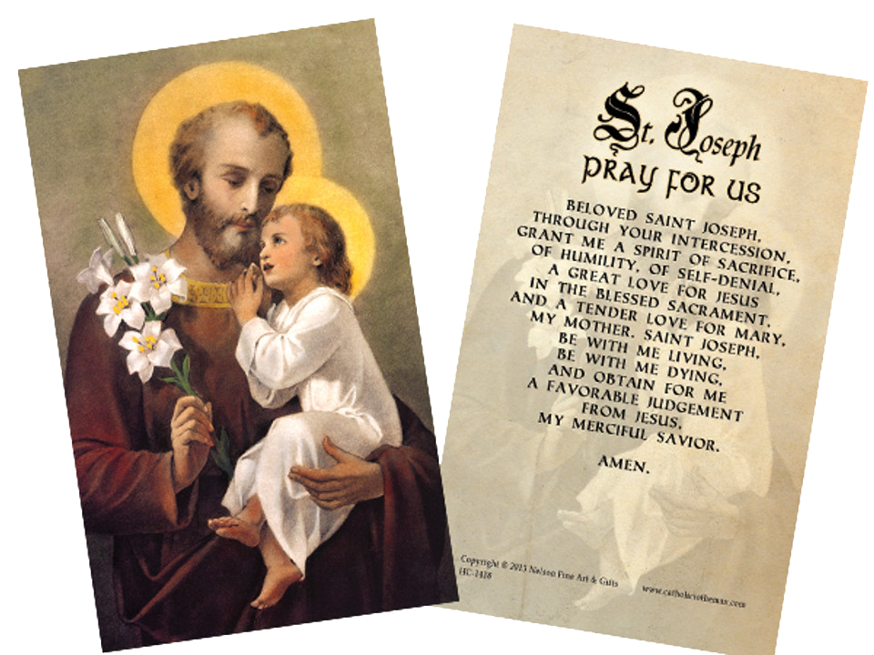 St. Joseph Prayer Holy Card