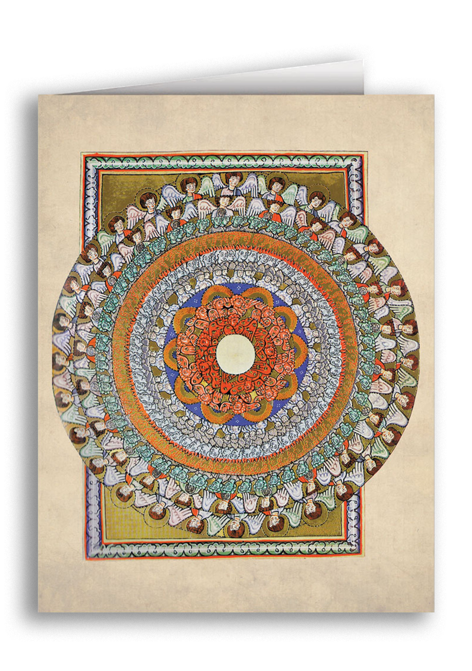 Choirs of Angels by St. Hildegard von Bingen Note Card