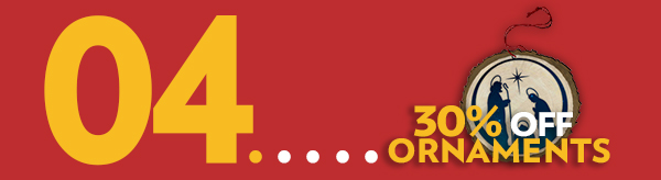 30% off Ornaments