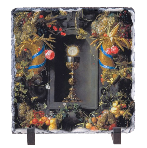 Eucharist Square Slate Tile