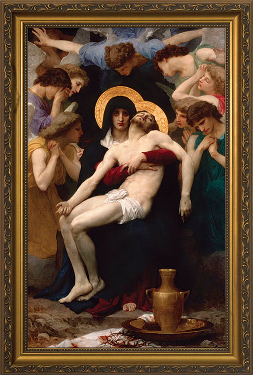 La Pieta - Gold Framed Art