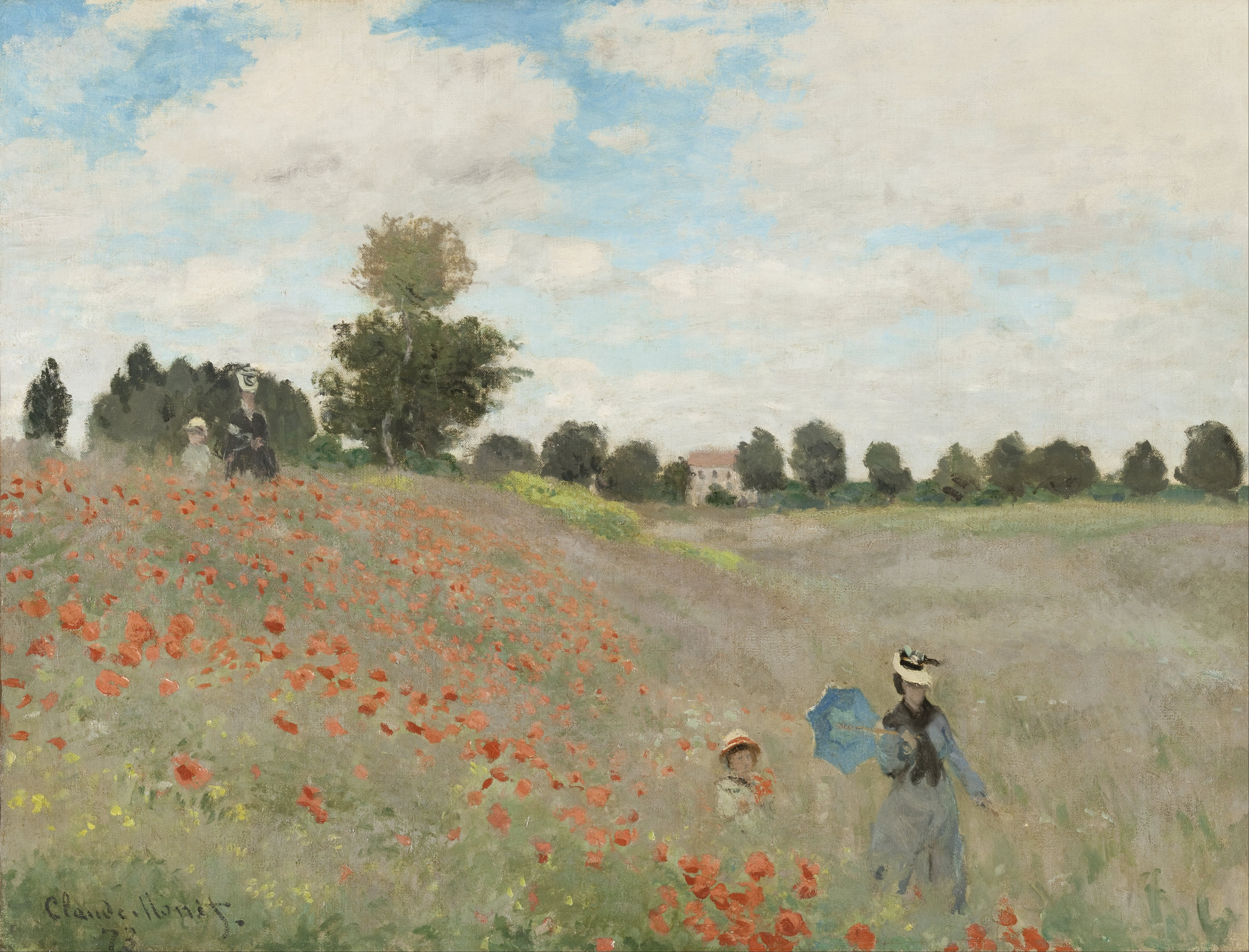 Poppy Field - Claude Monet