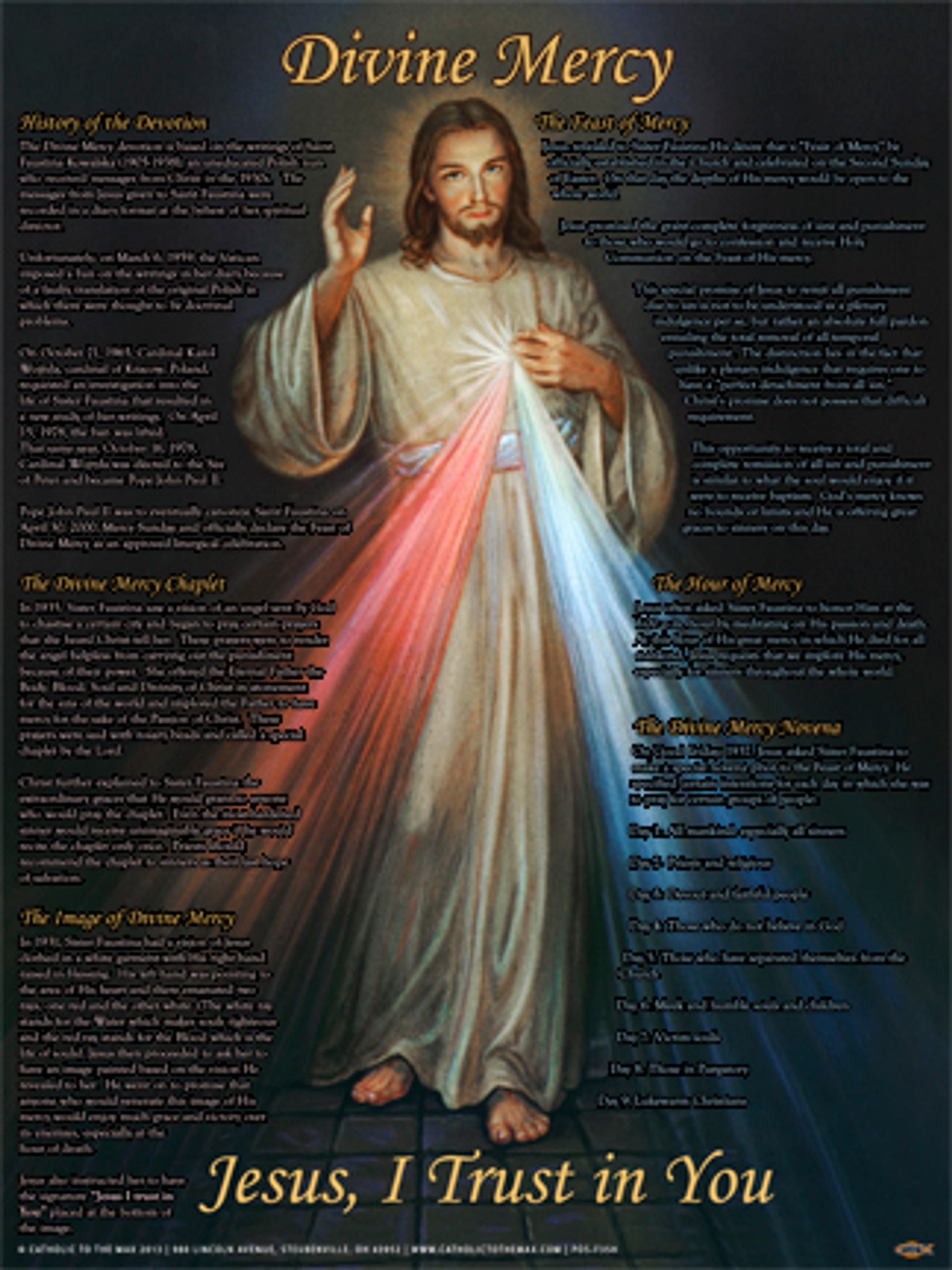 Divine Mercy Explained Poster