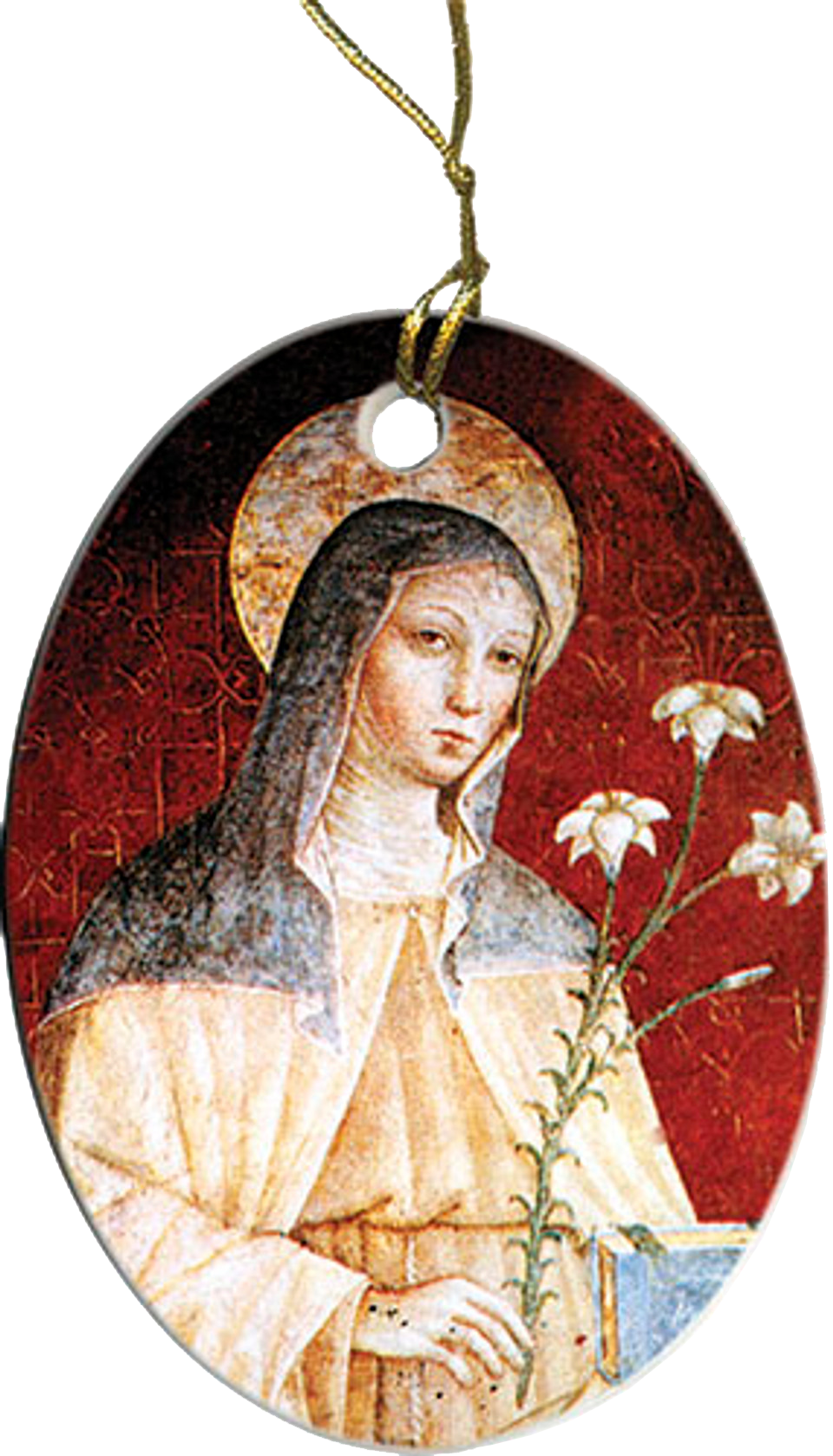 St. Clare (Red) Ornament