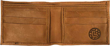 Interior of bi-fold wallet