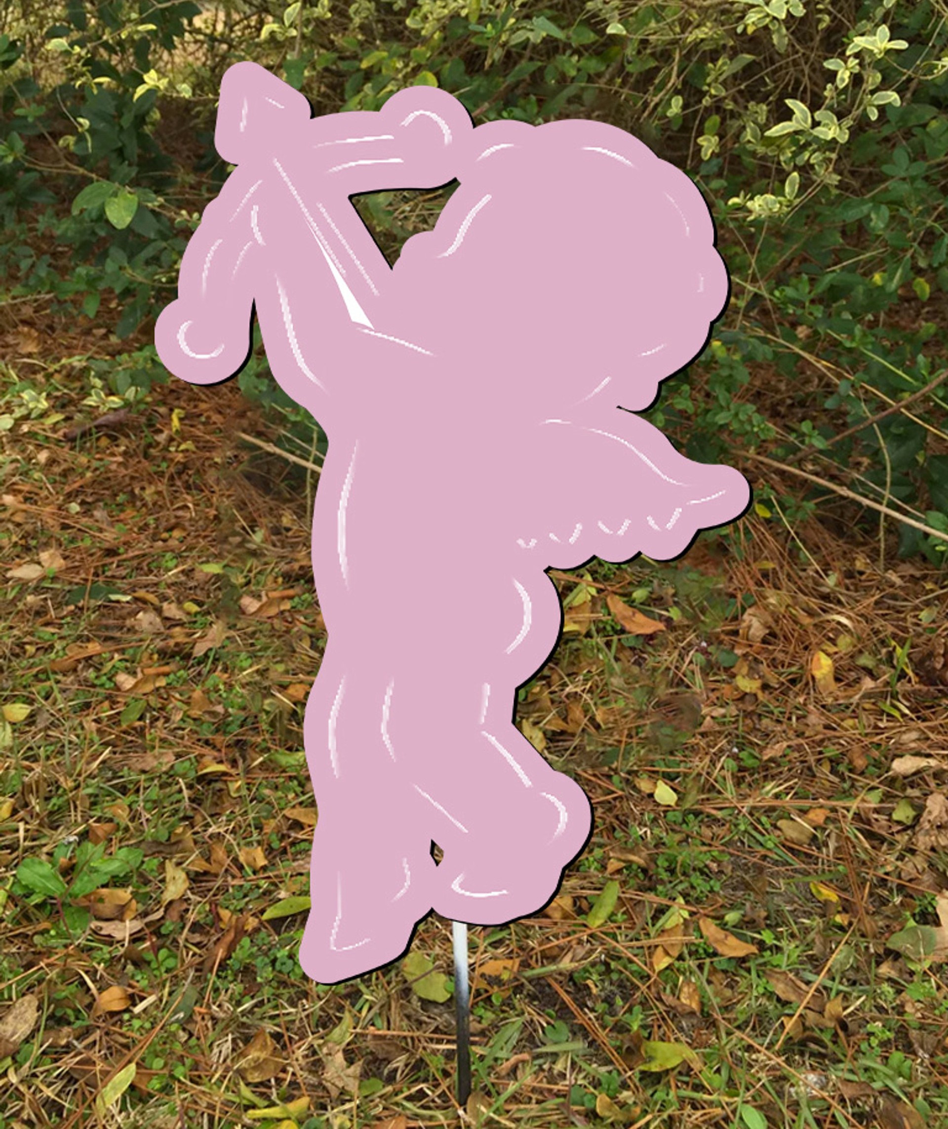 Outdoor Metal Art Cupid with Bow
