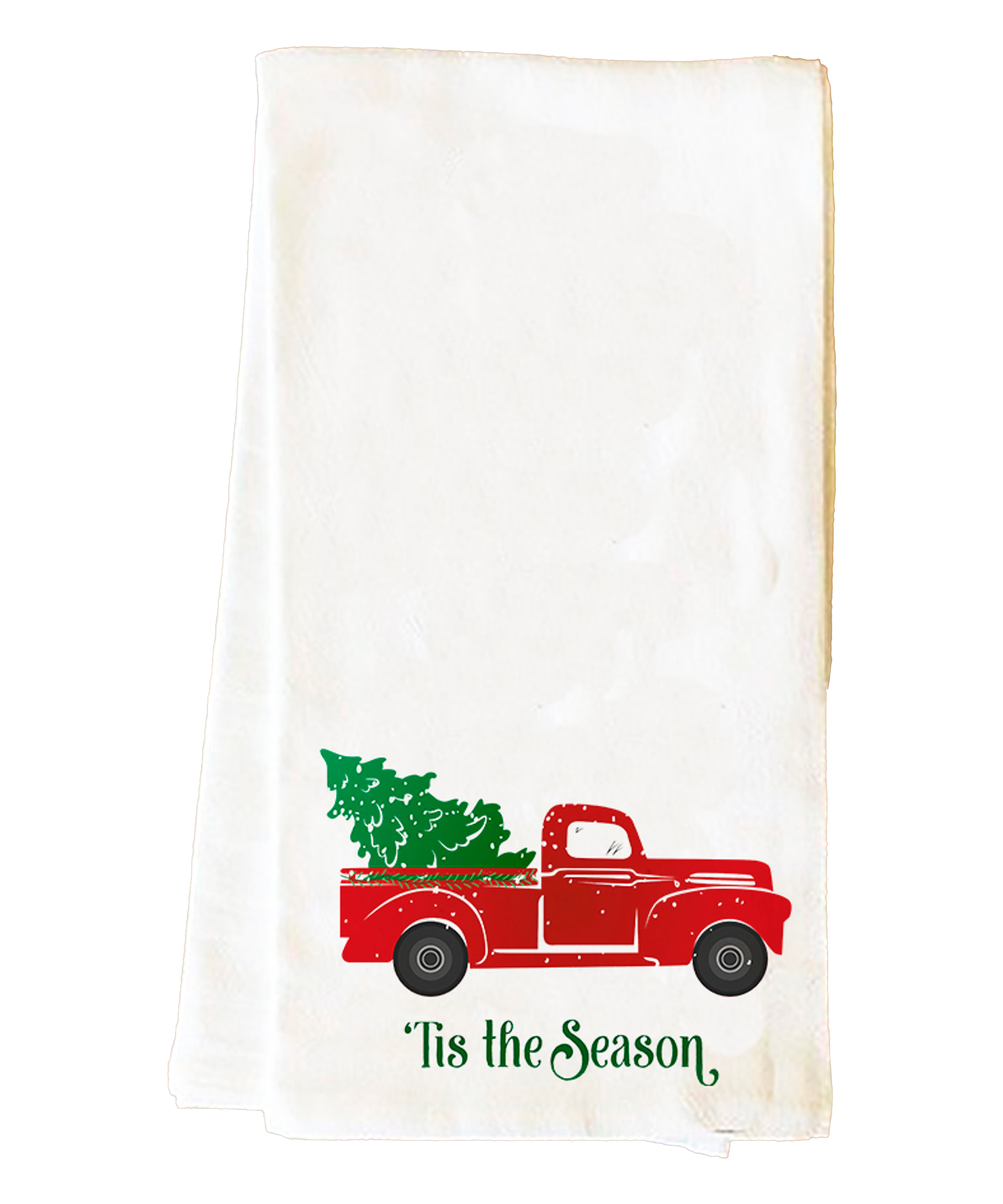 Christmas Truck Tea Towel