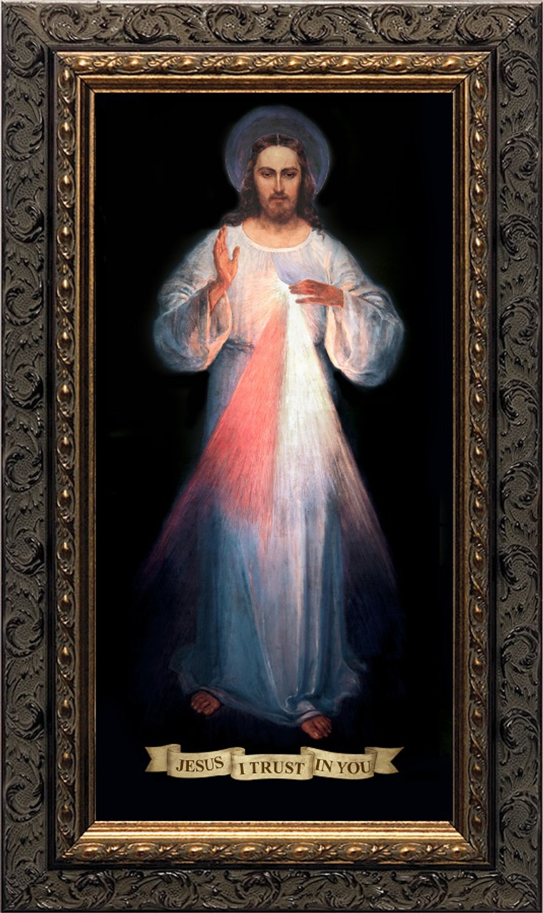 Divine Mercy - Dark Framed Art