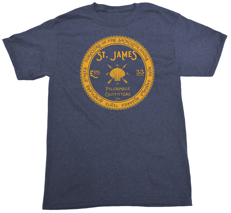St. James Pilgrimage Outfitters Heather Navy T-Shirt