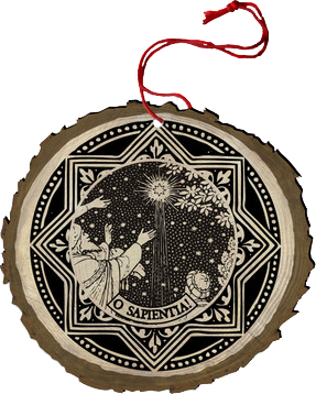 The “O Antiphons“ of Advent Ornaments - Set of 7