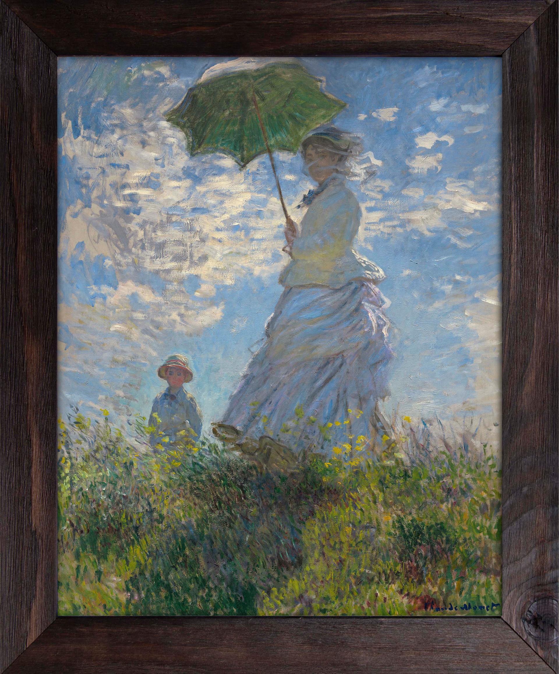 Woman with a Parasol/Madame Monet and Her Son - Claude Monet
