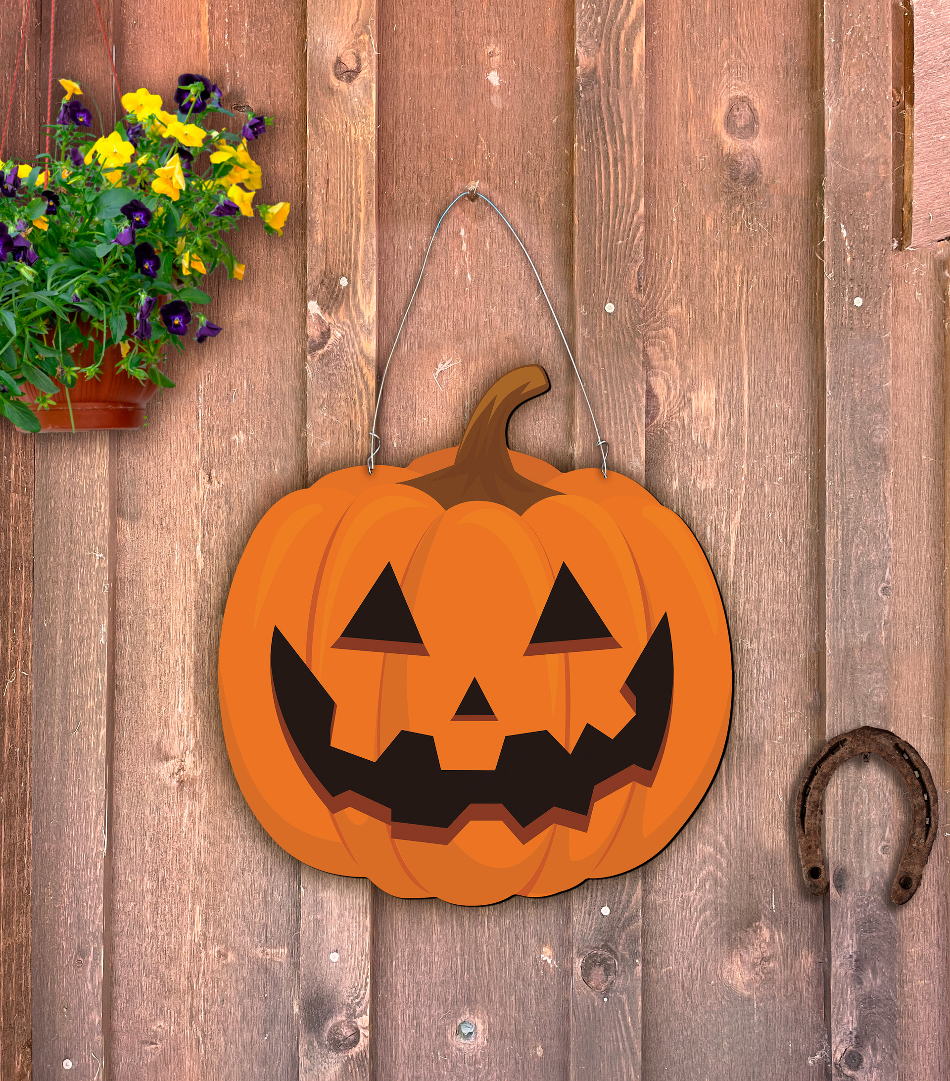 Outdoor Metal Art Jack o' Lantern