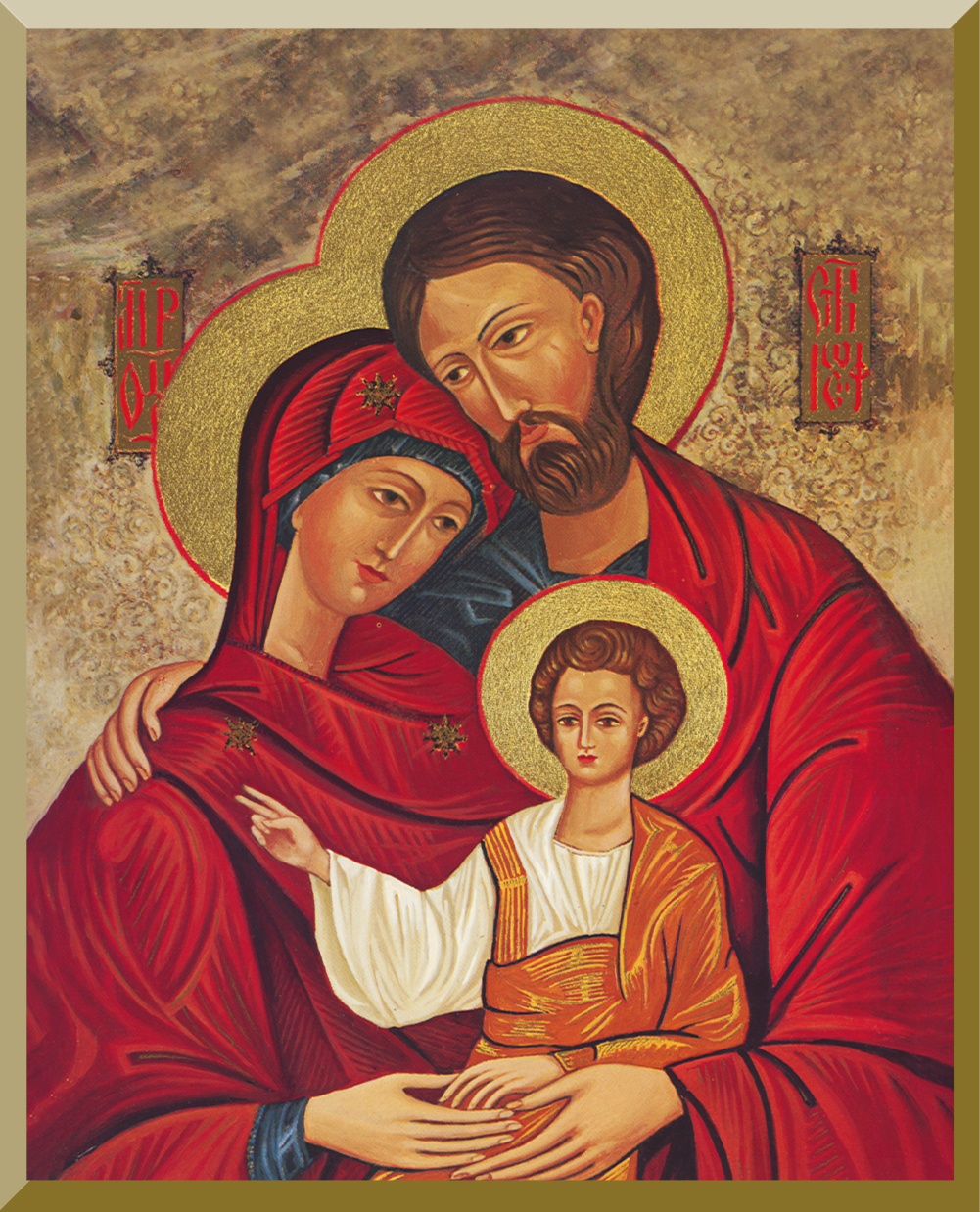 Holy Family Icon 3x4 Wall Plaque