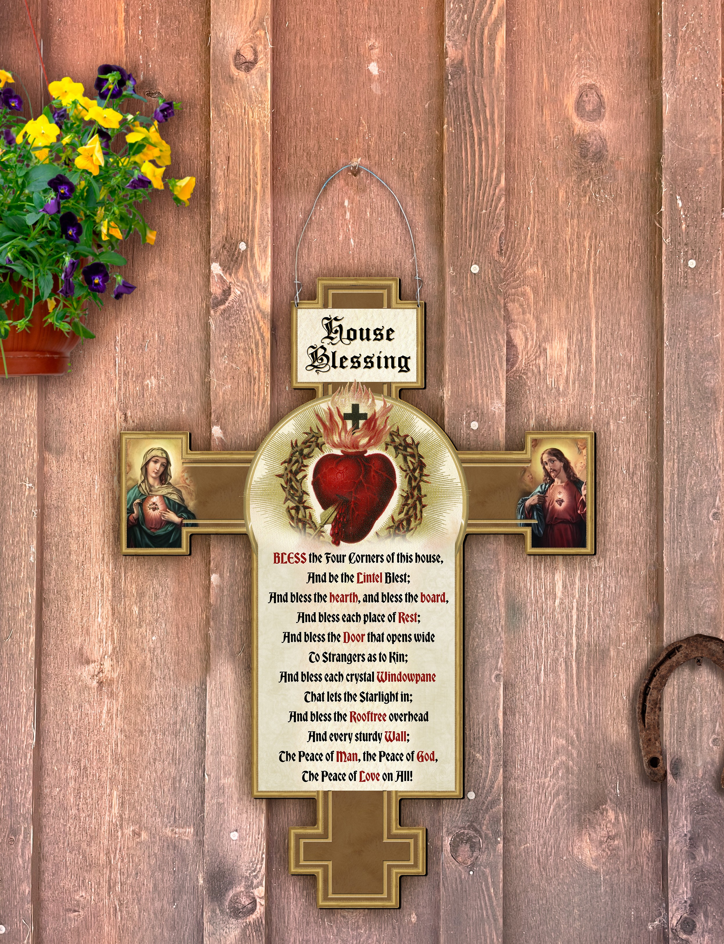 House Blessing Cross Door Hanger