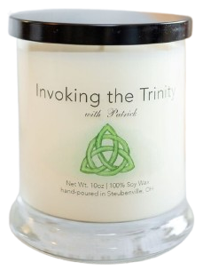 “Invoking the Trinity with Patrick“ Mint and Lavender Soy Candle