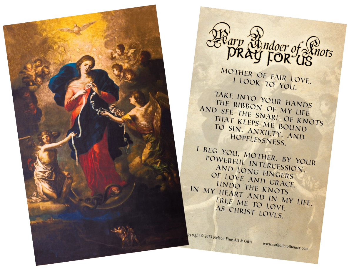 Mary Undoer of Knots General Prayer Holy Card