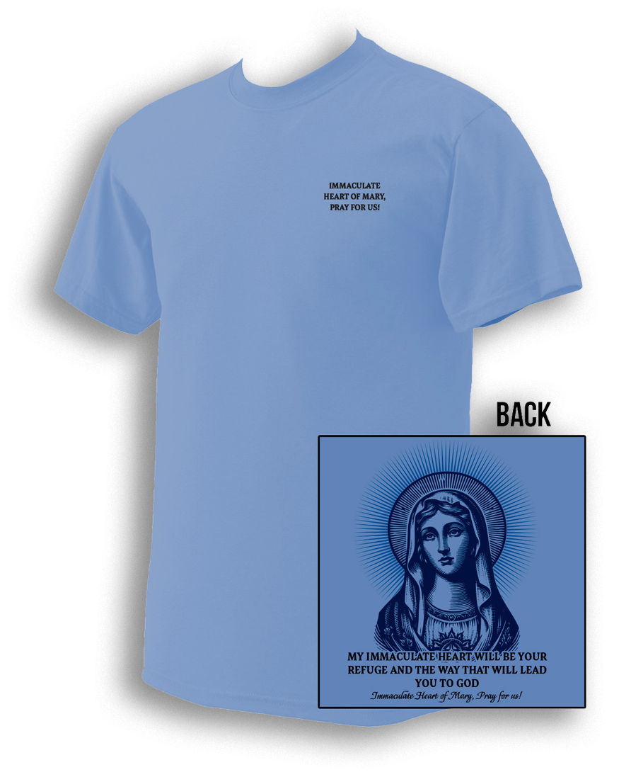 Immaculate Heart of Mary Blue T-Shirt