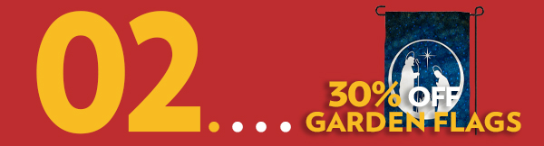 30% off Garden Flags