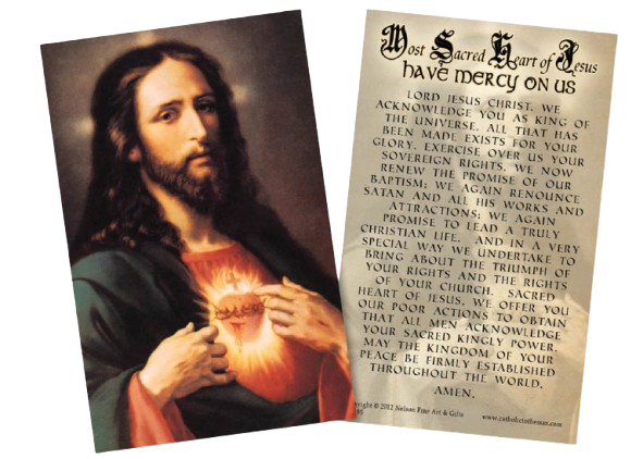 Sacred Heart Holy Card