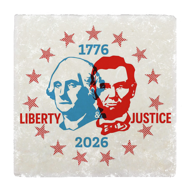 American250™ Presidents Tumbled Stone Coaster