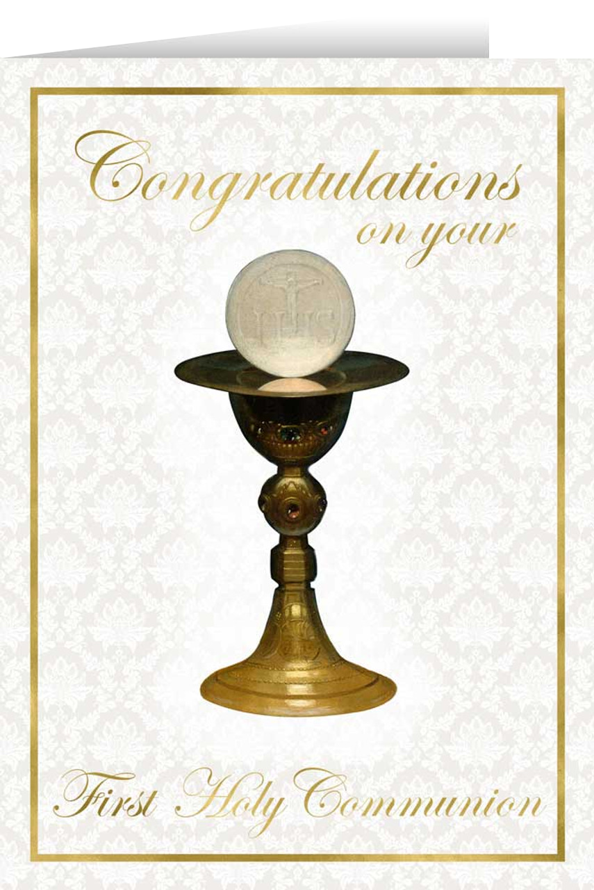 Chalice First Communion Greeting Card