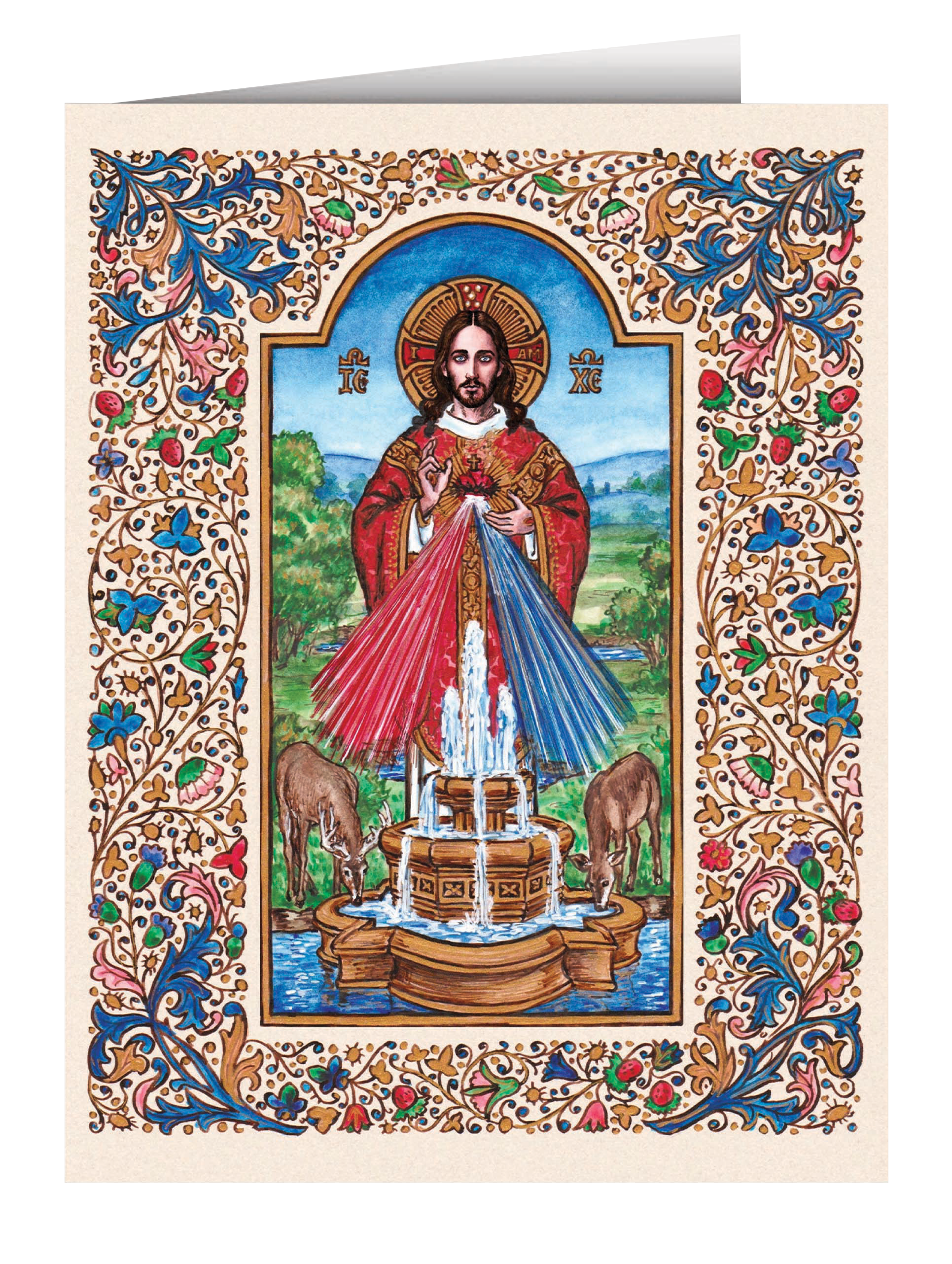 Theophilia Christ Fount of Life Note Card