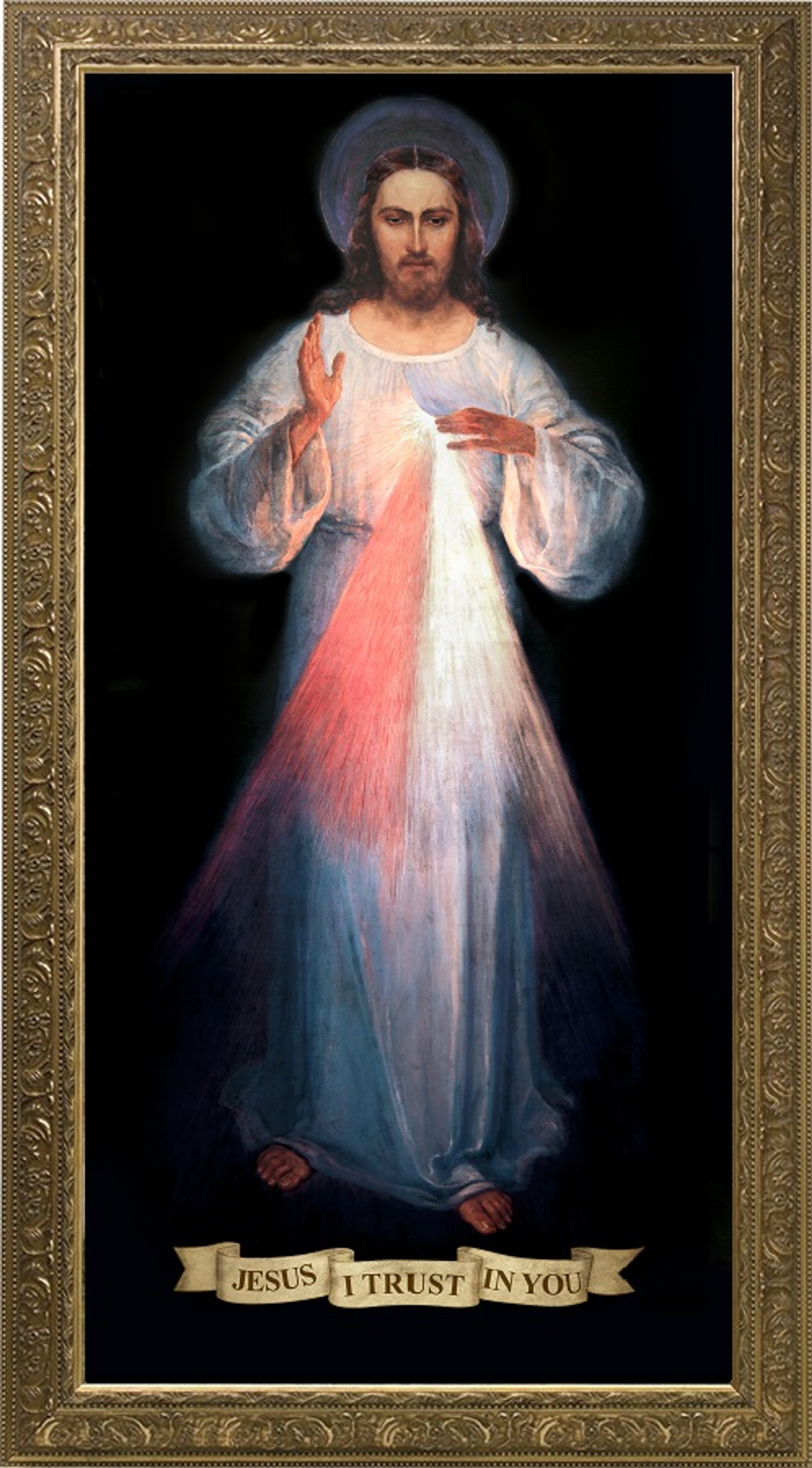 Divine Mercy Vilnius Original Church-Sized Framed Canvas