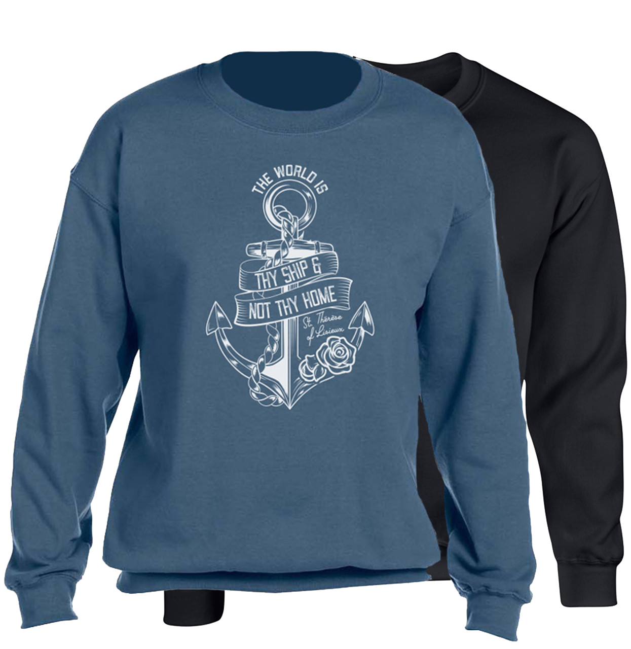 “The World Is Thy Ship“ Crewneck Sweatshirt