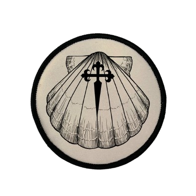 CORAGGIO Scallop Circle Iron-On Patch