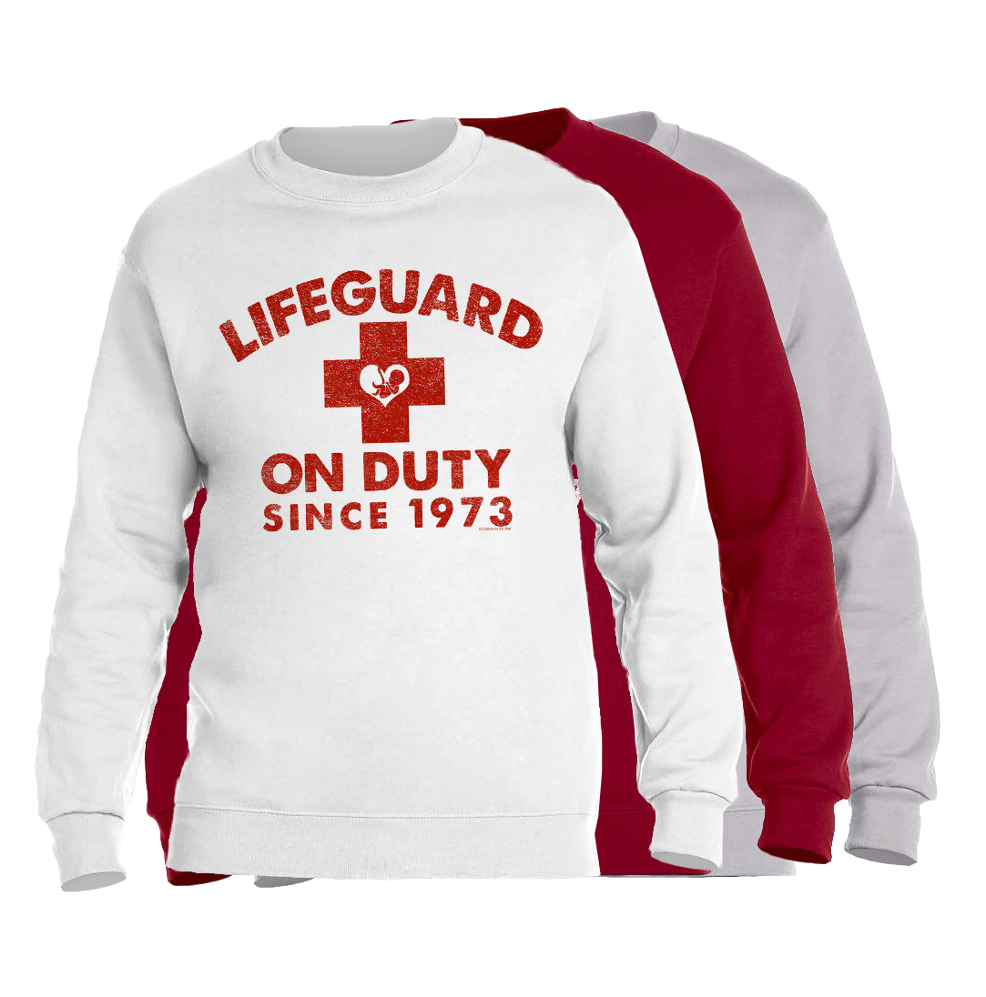 Lifeguard on Duty Since 1973 Crewneck Sweatshirt