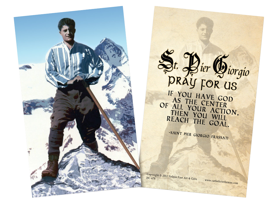 St. Pier Giorgio Frassati Holy Card