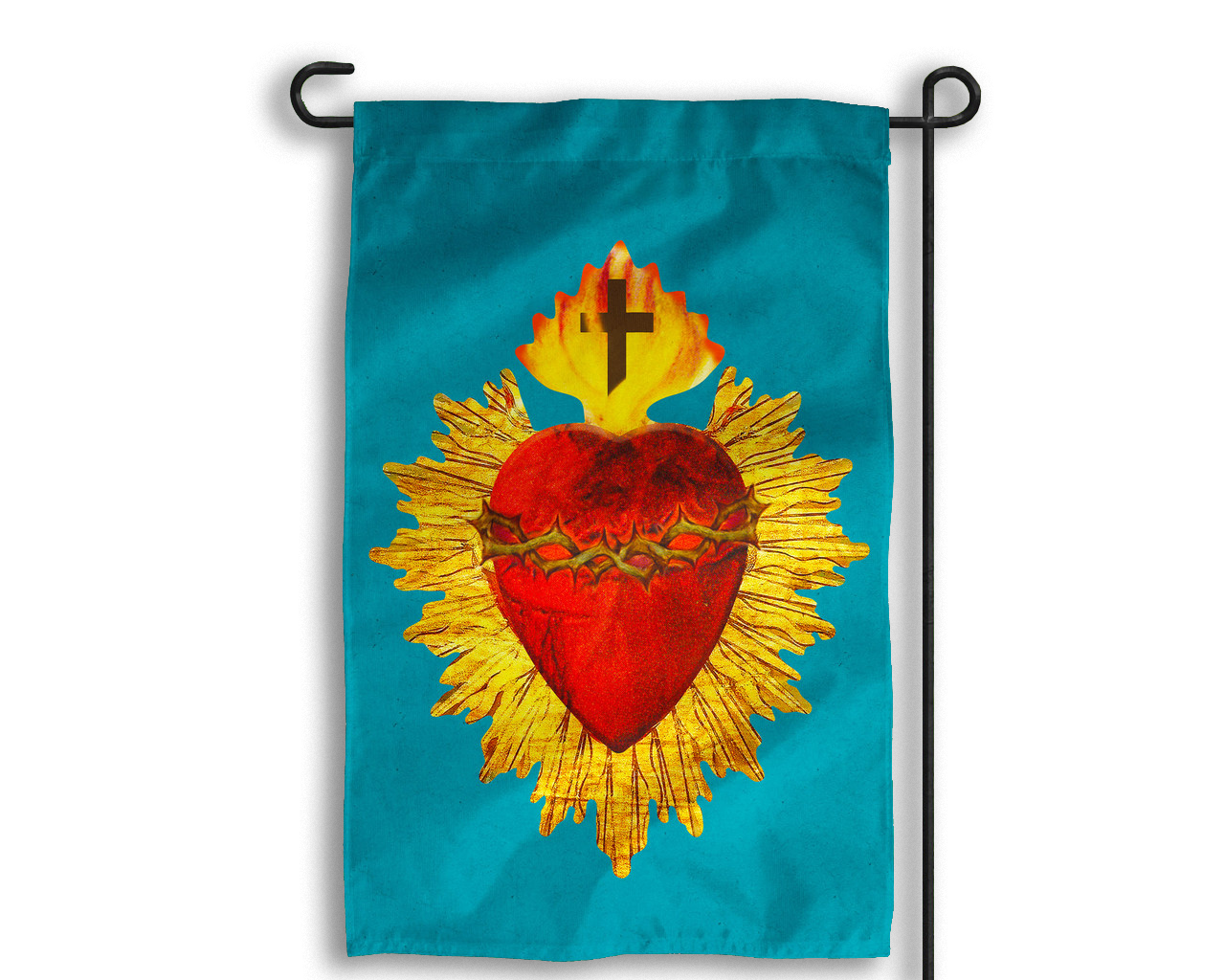 Sacred Heart Outdoor Garden Flag
