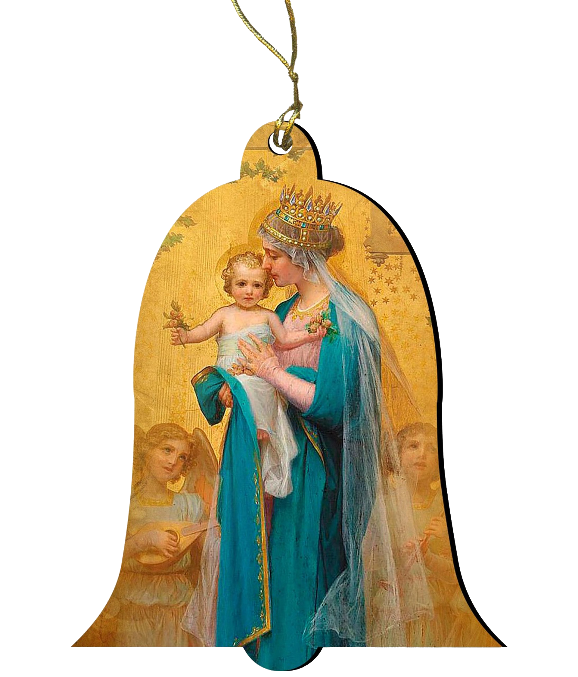 Madonna and Child by Enric M. Vidal Wood Ornament